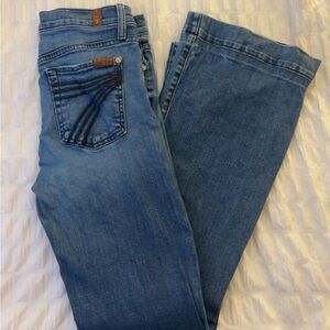 7 For All Mankind Light Blue Flare Jeans